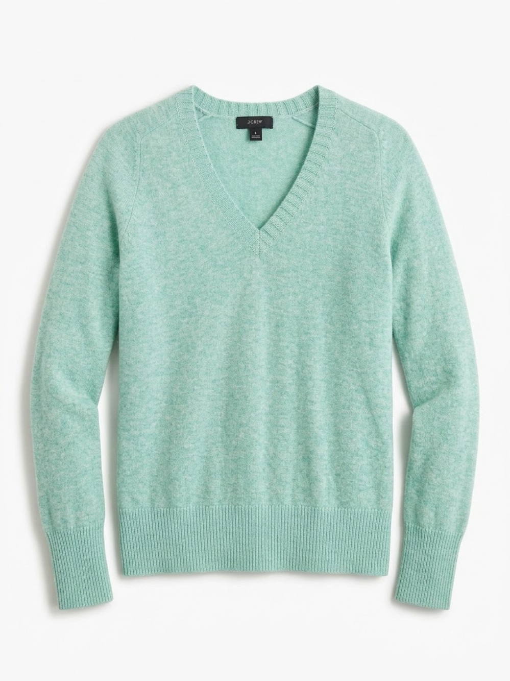 J. CREW Wool Cashmere V Neck Sweater Size Small